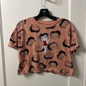 Betty boop crop top